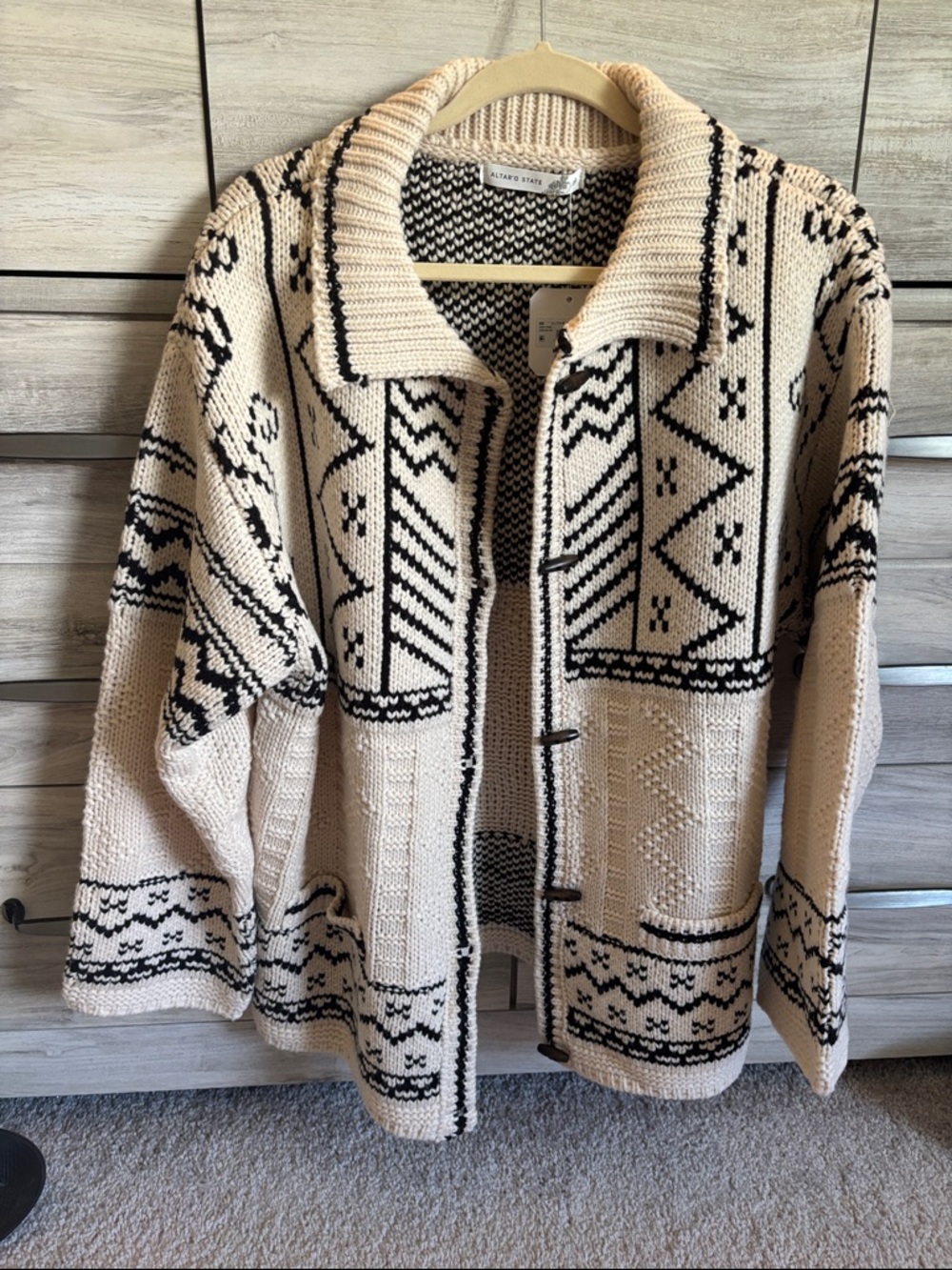 Altar’d State toggle Nick cardigan sweater